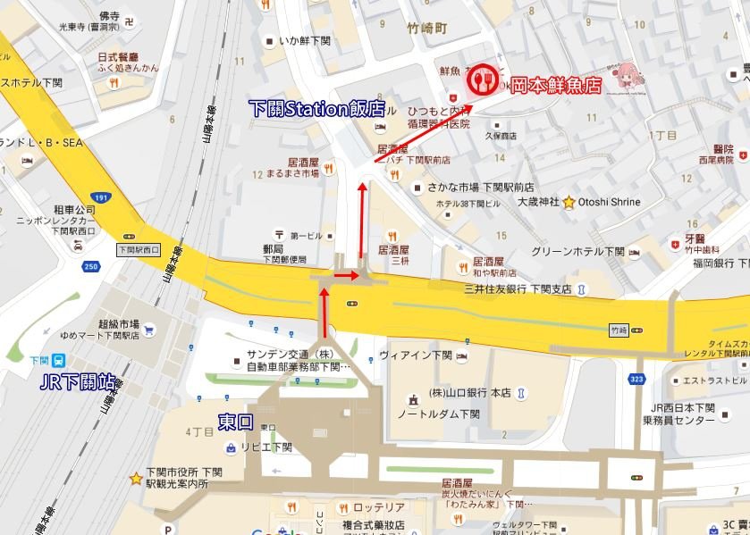 岡本鮮魚店MAP