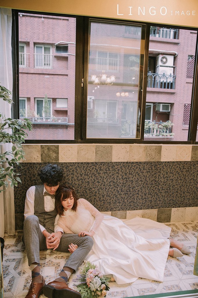 【Lingo＊劇照式婚紗】貳號宅棚拍+森林系婚紗+便服婚紗／