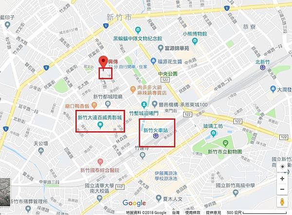 新竹北門 興築建設 興傳預售屋google map2.jpg