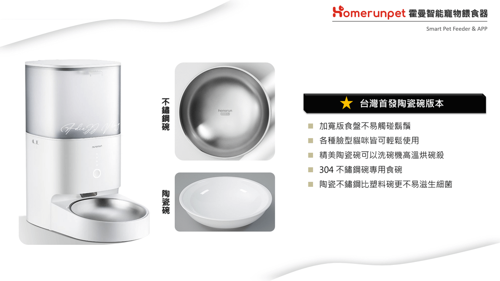 極簡貓奴｜Homerunpet 霍曼智能寵物餵食器