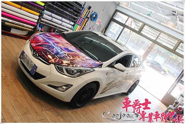 ELANTRA 霹靂布袋戲引擎蓋彩貼