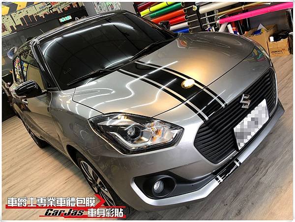 SUZUKI SWIFT 客製化 運動線條 車身彩貼