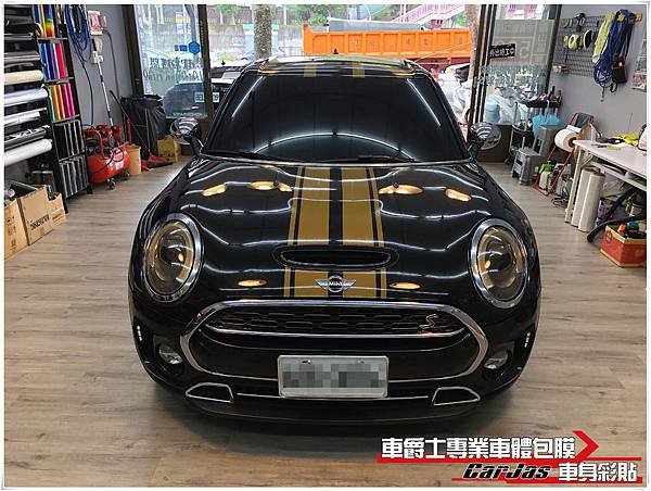 MINI CLUBMAN 客製化運動線條 車身彩貼