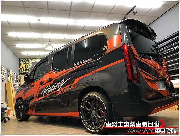 車爵士車體包膜車身彩貼-雪鐵龍 CITROEN BERLINGO 客製化車身彩貼