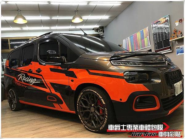 車爵士車體包膜車身彩貼-雪鐵龍 CITROEN BERLINGO 客製化車身彩貼