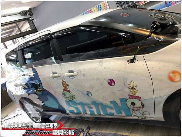 車爵士車體包膜車身彩貼-TOYOTA SIENTA 史迪奇車身彩貼