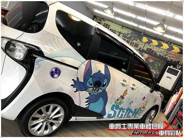 車爵士車體包膜車身彩貼-TOYOTA SIENTA 史迪奇車身彩貼