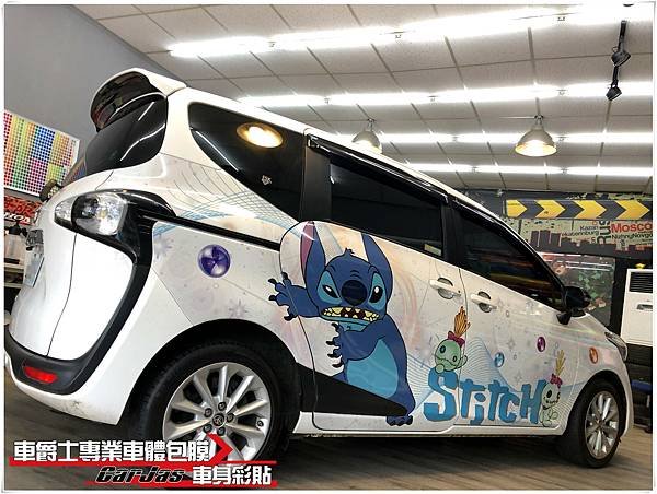 車爵士車體包膜車身彩貼-TOYOTA SIENTA 史迪奇車身彩貼