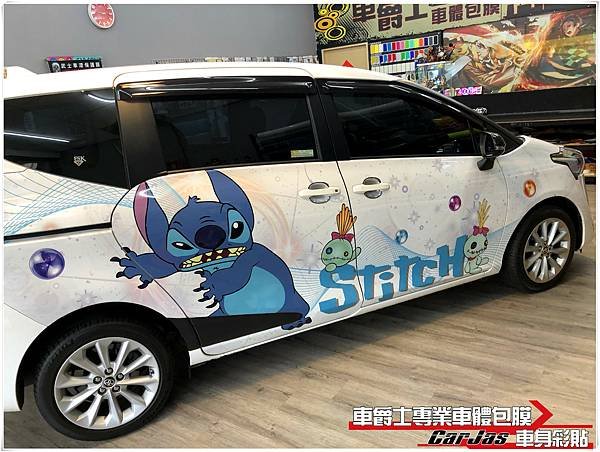 車爵士車體包膜車身彩貼-TOYOTA SIENTA 史迪奇車身彩貼