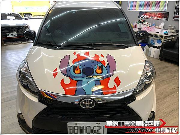 車爵士車體包膜車身彩貼-TOYOTA SIENTA 史迪奇車身彩貼