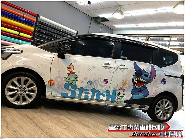 車爵士車體包膜車身彩貼-TOYOTA SIENTA 史迪奇車身彩貼