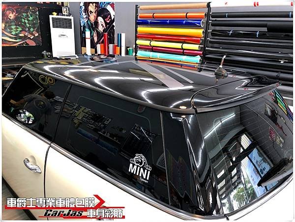 車爵士車體包膜車身彩貼-MINI COOPER 英國旗車頂彩貼