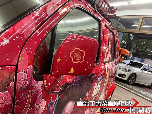 車爵士車體包膜車身彩貼-SUZUKI SOLIO 客製化花魁痛車全車彩貼