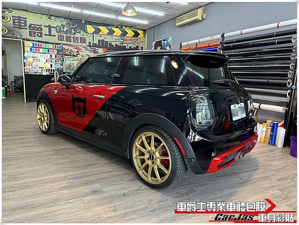 車爵士車體包膜車身彩貼-MINI COOPER F56 客製化車身彩貼車身改色包膜