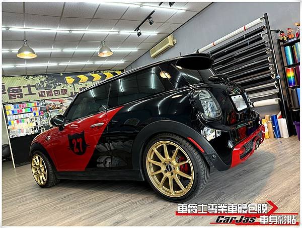 車爵士車體包膜車身彩貼-MINI COOPER F56 客製化車身彩貼車身改色包膜