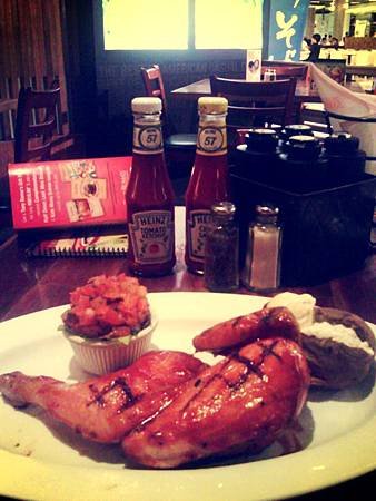 32-BBQ half Chicken with baked potato &amp; tomato salad.jpg