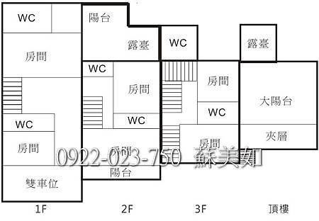 南科LM大地坪雙車墅格局圖