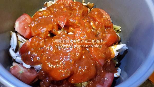 老三用電子鍋做料理-蕃茄義大利肉醬麵10.jpg