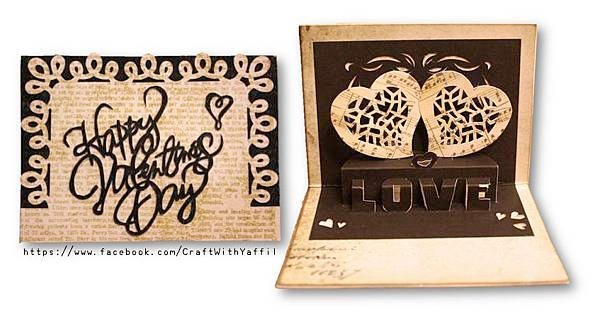 Yaffil Wu-love pop up card