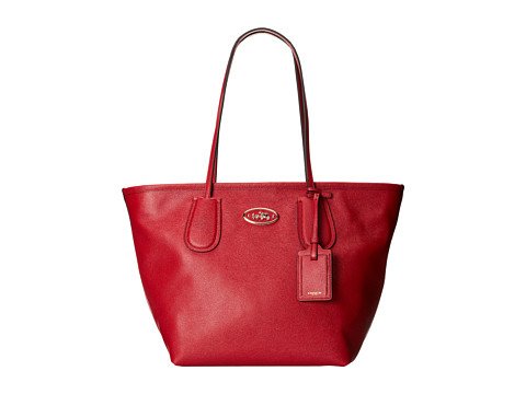COACH 33915 TAXI ZIP TOP TOTE IN LEATHER 正紅色 NT5280