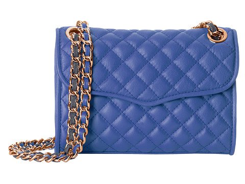 Rebecca Minkoff Quilted 薰衣草色皮革金屬金鍊肩/斜背包