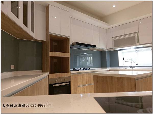 台中廚具-西屯區黎明路ㄇ字型廚具+中島33