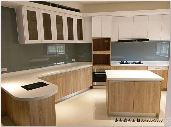 台中廚具-西屯區黎明路ㄇ字型廚具+中島37