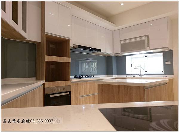 台中廚具-西屯區黎明路ㄇ字型廚具+中島38