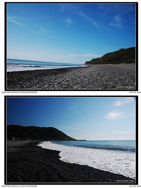 旭海左岸民宿前的海景