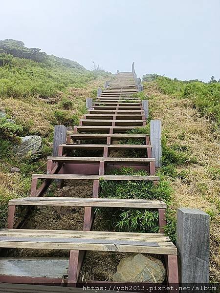 南投景點／樓梯無窮盡、陡上陡下合歡東峰