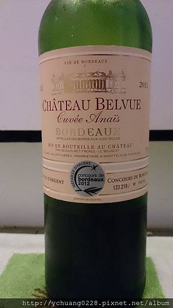 2011 Chateau Belvue Cuvee Anais