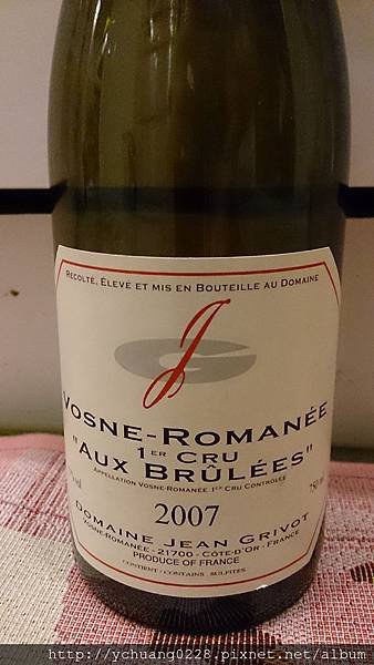 2007 Vosne-Romanee, Les Brulees, 1er Cru, Domaine Jean Grivot 