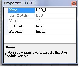 User Module Parameters