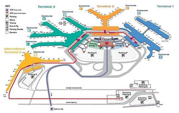 ohare-airport-terminal-map