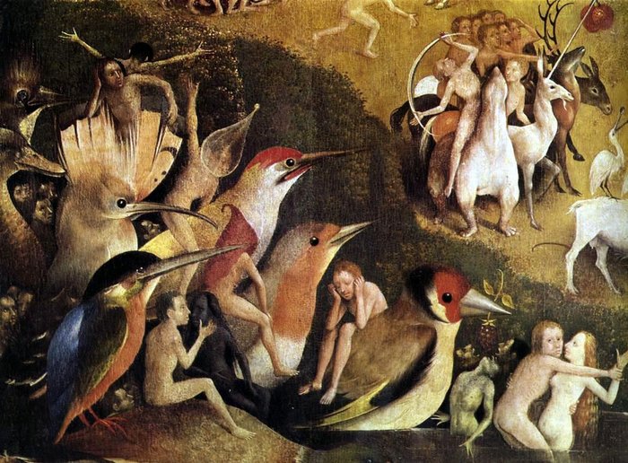 Hieronymus Bosch - The Garden of Earthly Delights（1500-1510, 中幅「塵世」局部）