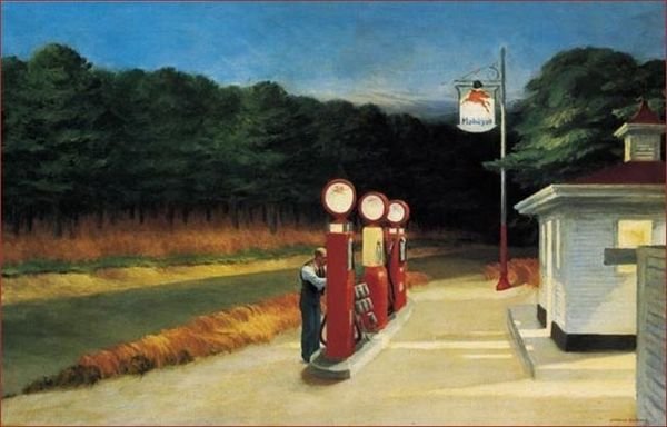 圖：Edward Hopper - Gas （1940年）