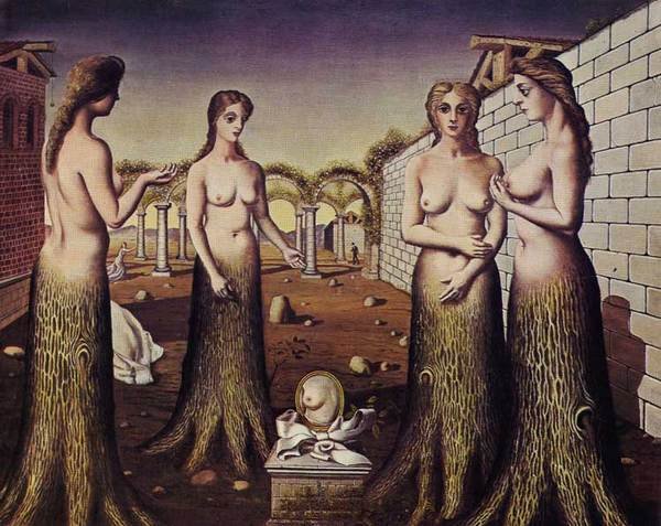 Paul delvaux - la nascita del giorno 1937 venezia coll Peggy Guggenheim