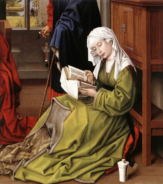 Rogier van der Weyden, The Magdalene Reading, 1445 （London, National Gallery）