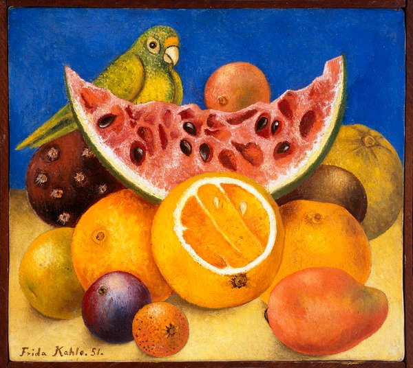 Frida Kahlo - Still Life with Parrot and Fruit, 1951