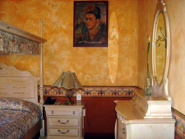 Frida Kahlo 在墨西哥城 Coyoacán 的 Casa Azul 卡薩阿祖爾（青瓦台）