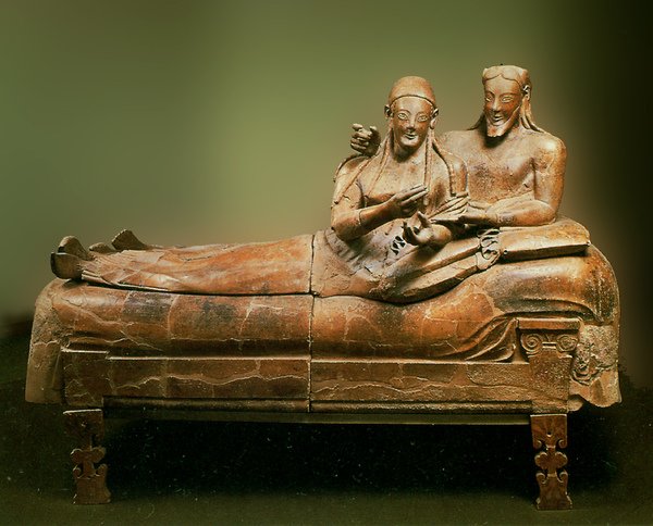 伊特魯里亞藝術：卡厄瑞石棺﹝Sarcophagus from Caere﹞約西元前 520 年