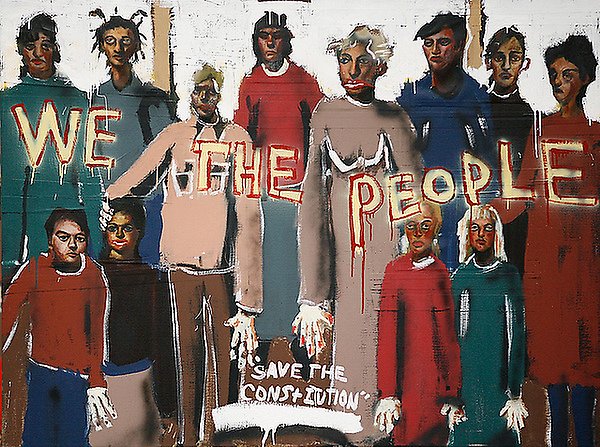 John Cougar Mellencamp painting titled 「We the people」