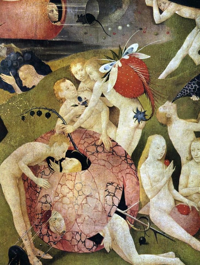 Hieronymus Bosch - The Garden of Earthly Delights（1500-1510, 中幅「塵世」局部）