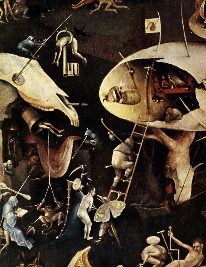 Hieronymus Bosch - The Garden of Earthly Delights（1500-1510, 右幅「地獄」局部）