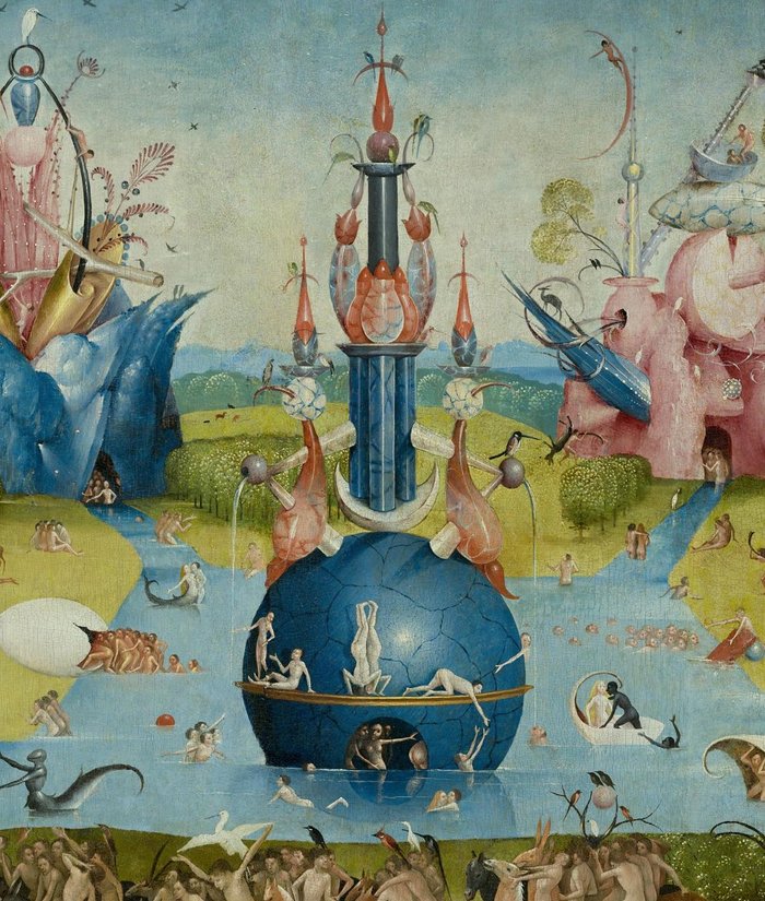 Hieronymus Bosch - The Garden of Earthly Delights（1500-1510, 中幅「塵世」局部）