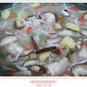 吻仔魚香菇蔬菜粥-3