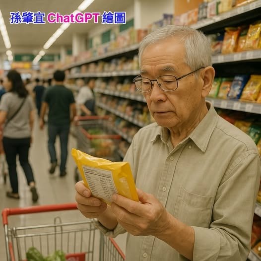 孫肇宜：將食材「營養標示」拍攝上傳到ChatGPT分析
