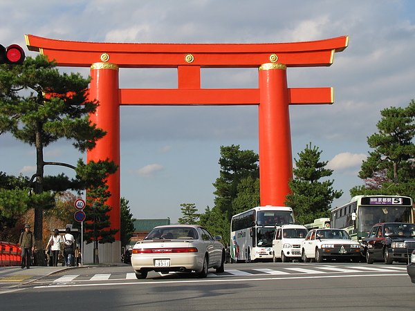 平安神宮的大門 