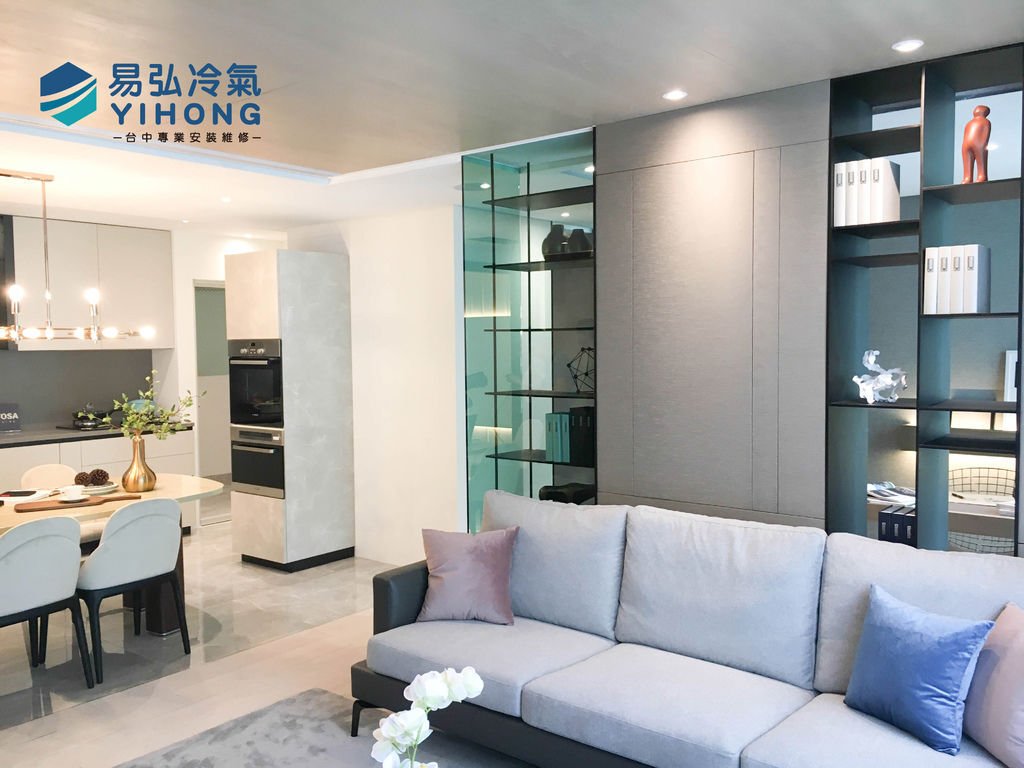【裝潢施工實記】大徠建設空調配管裝潢施工║台中冷氣安裝推薦║:::易弘冷氣:::