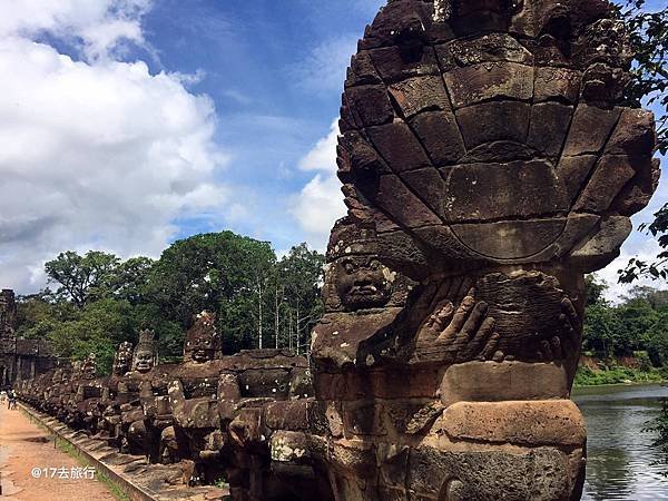 【大吳哥城最有名的城門-南門THE SOUTH GATE OF ANGKOR THOM】
